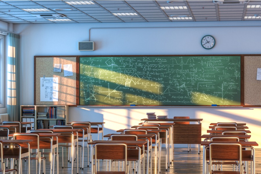 Empty Classroom Morning