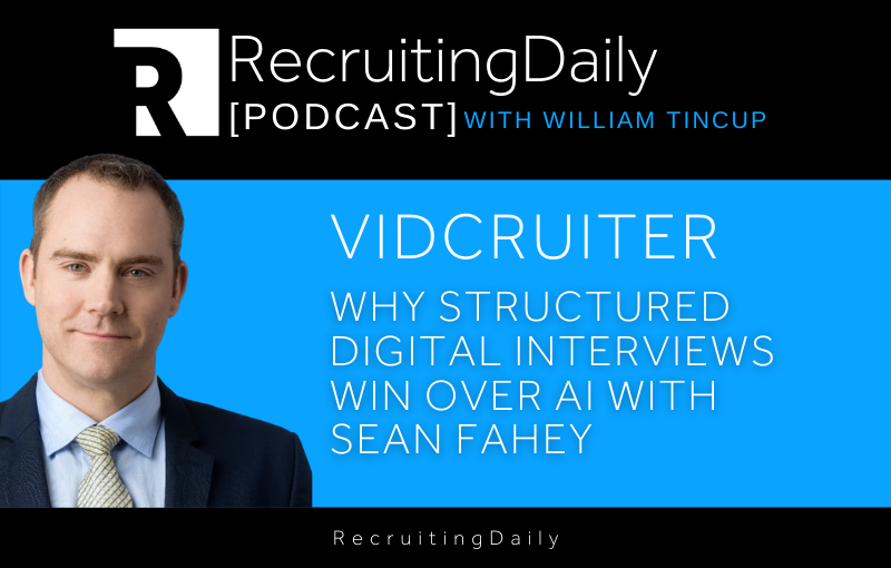 VidCruiter - Why Structured Digital Interviews Win Over AI with Sean Fahey